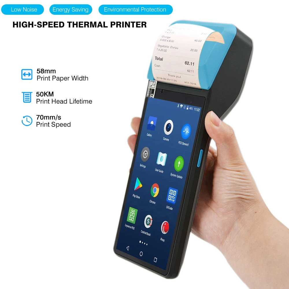 All in One Handheld NFC Card Reader Terminal Android Preis POS-Maschine mit Drucker (Z300)