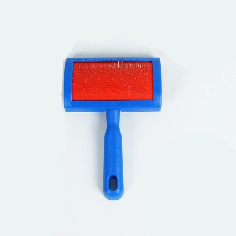 Pet Brush Painless Pet Deshedding Cat Hair Remover Stainless Steel Brush Plastic Dog Slicker Brush