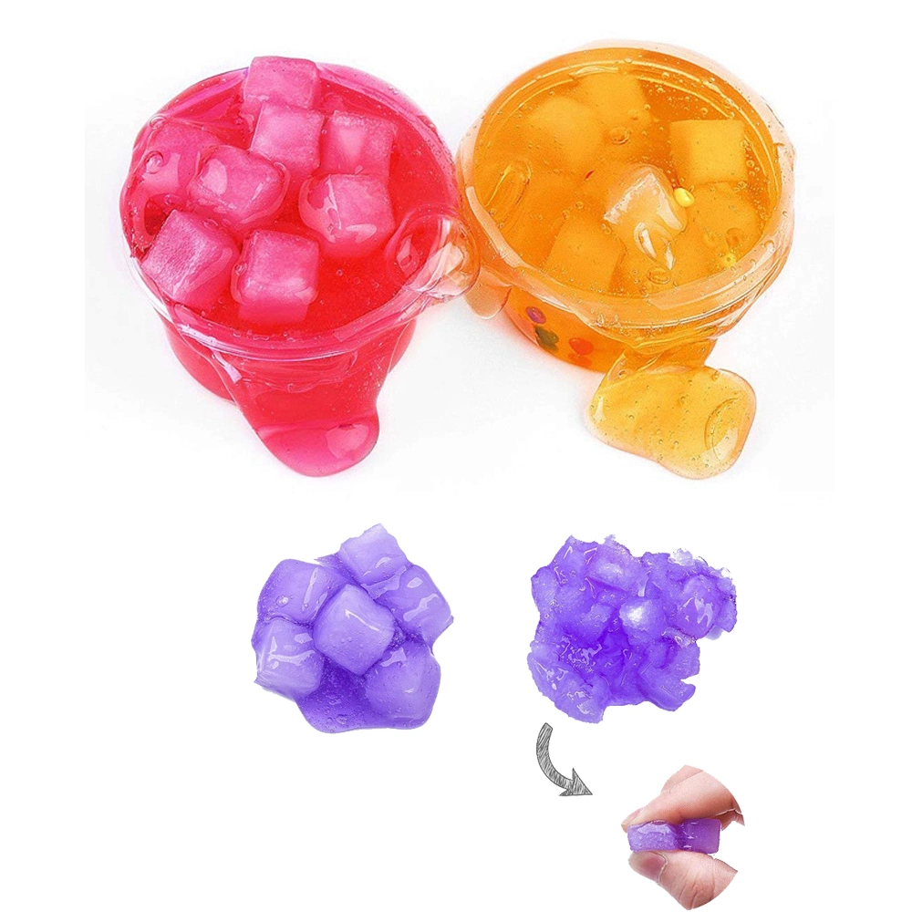 U Standard New Crazy Crystal Coconuts Mud Magic Clear Jelly Slime Putty Toy