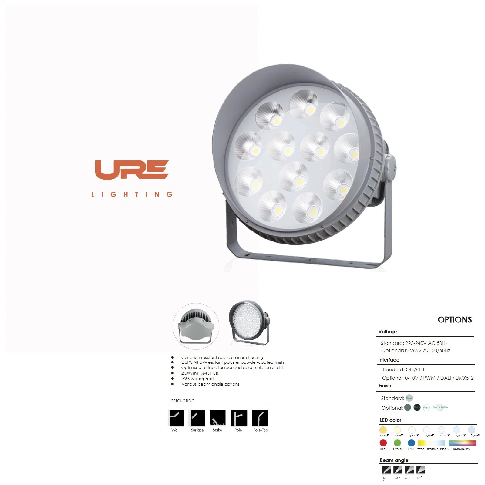 High quality/High cost performance  Outdoor Waterproof Battery Powered LED PAR Light