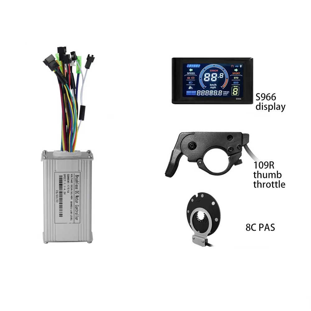 Hot Selling Convertion Kits S966 Color Screen Display and PAS Thumb Throttle 17A Controller