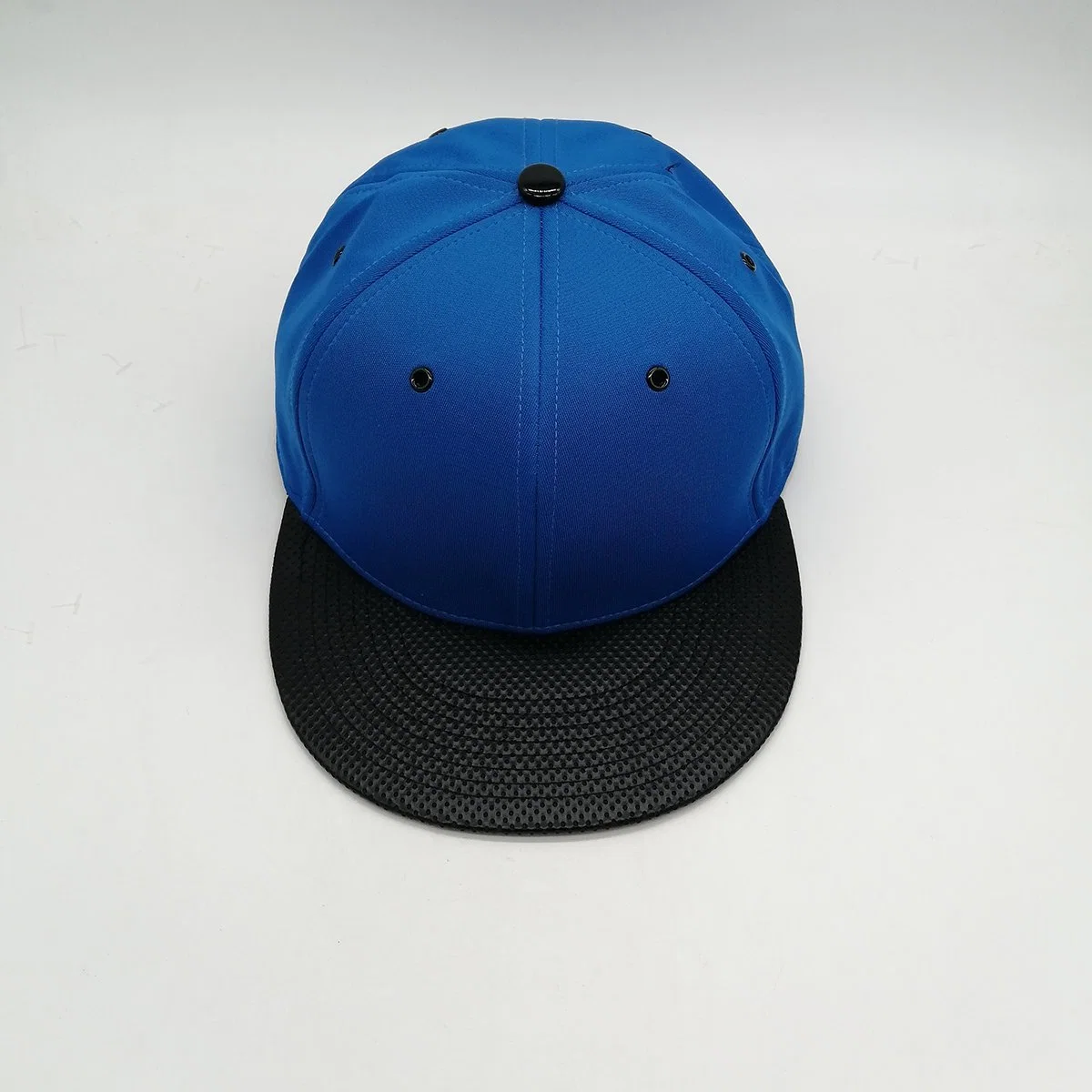 Top Quality Custom 6 Panel Hip Pop Snapback Cap Metal Button Flat Leather Brim Baseketball Cap for Sale