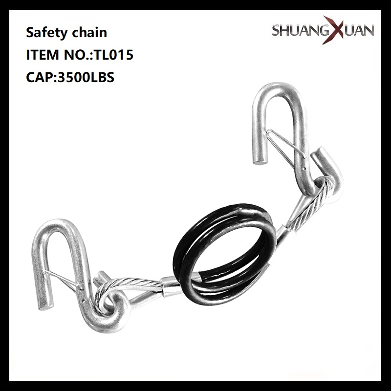 with S Hooks Trailer Towing Safety Wire Cables Chains