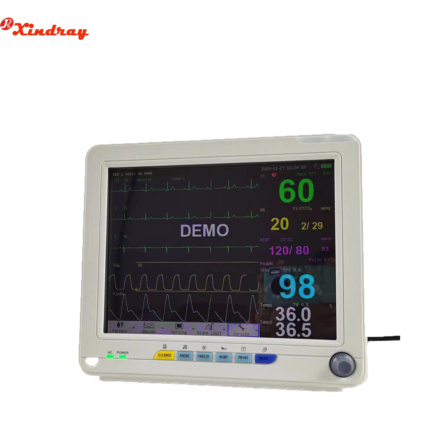 ICU Room Touch Screen Medical Equipment Multi-Parameter Portable Patient Monitor