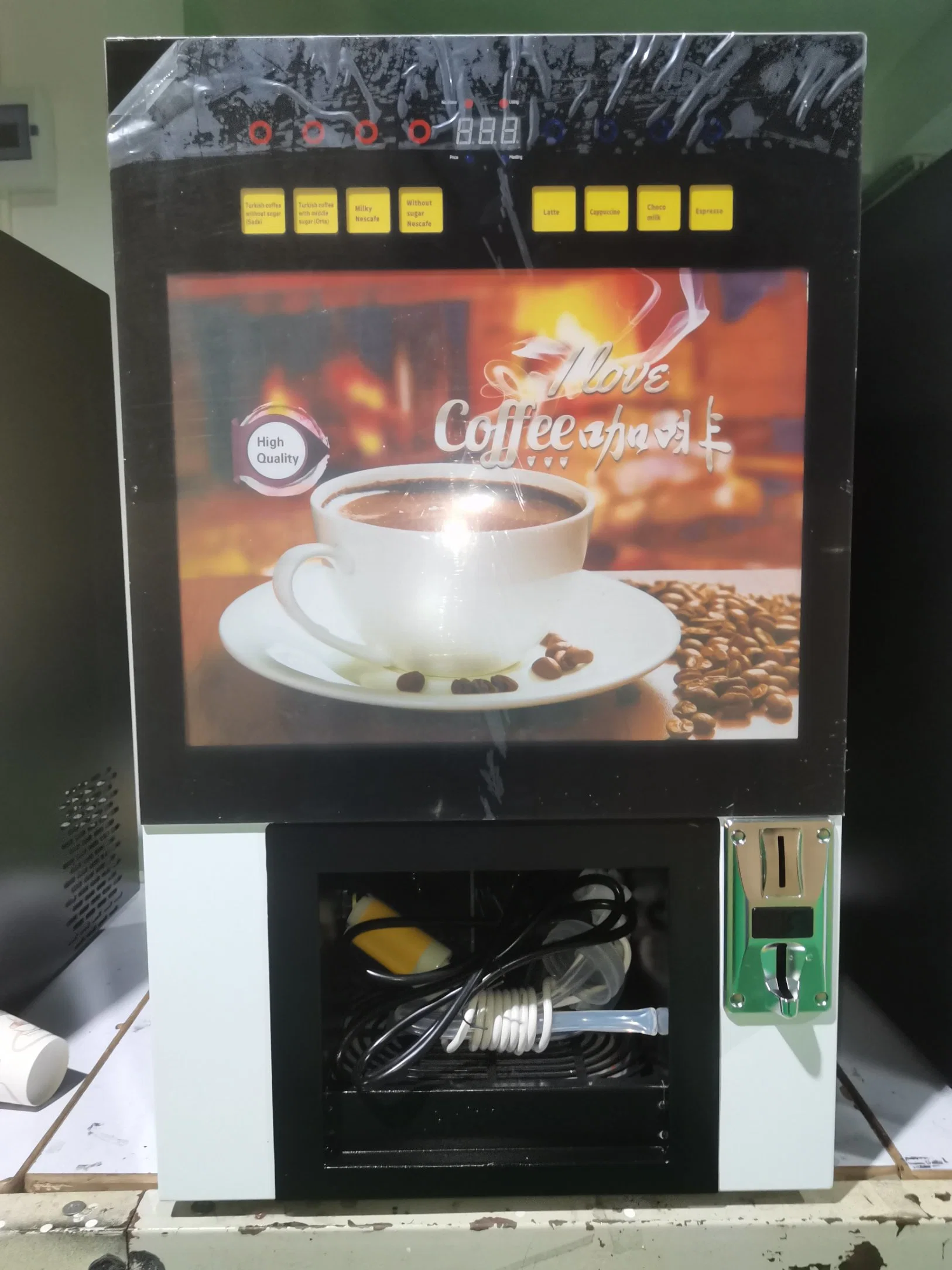 Public Use Instant Coffee and Tea Vending Machine Wf1-306A