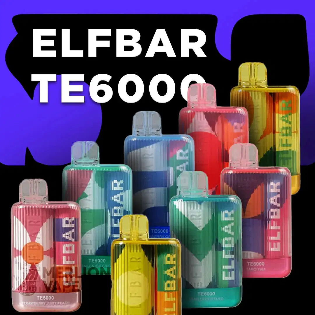 Stocked Zbood R and M Extra Smooth 4K Quick Minicup Wdg E-Zigarette Elf Te6000 Te 6000 Puff Bar Disposable/Chargeable Vape