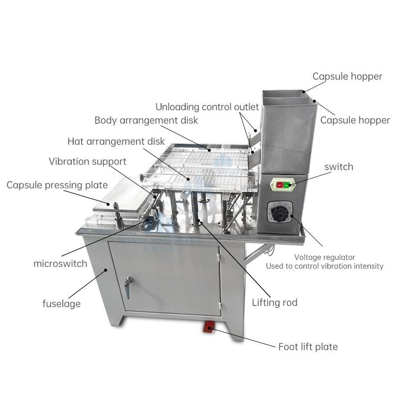 Tianhe HLT-187 máquina de llenado de cápsulas semiautomáticas llenado de cápsulas de vitamina Equipo