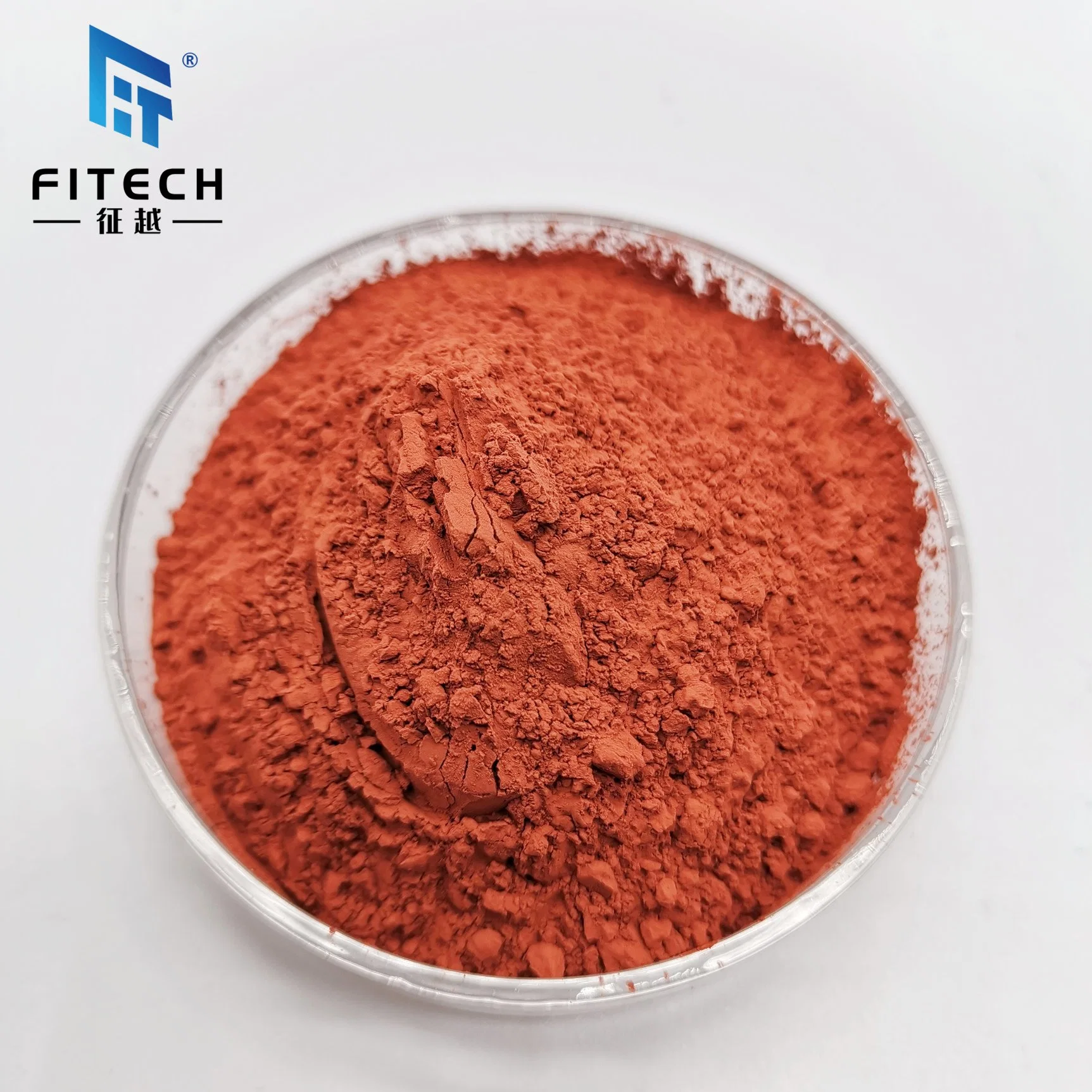 Fabricado na China Vermelho Cor Castanha 99,8%MIN Cu metal em pó utilizado para a metalurgia