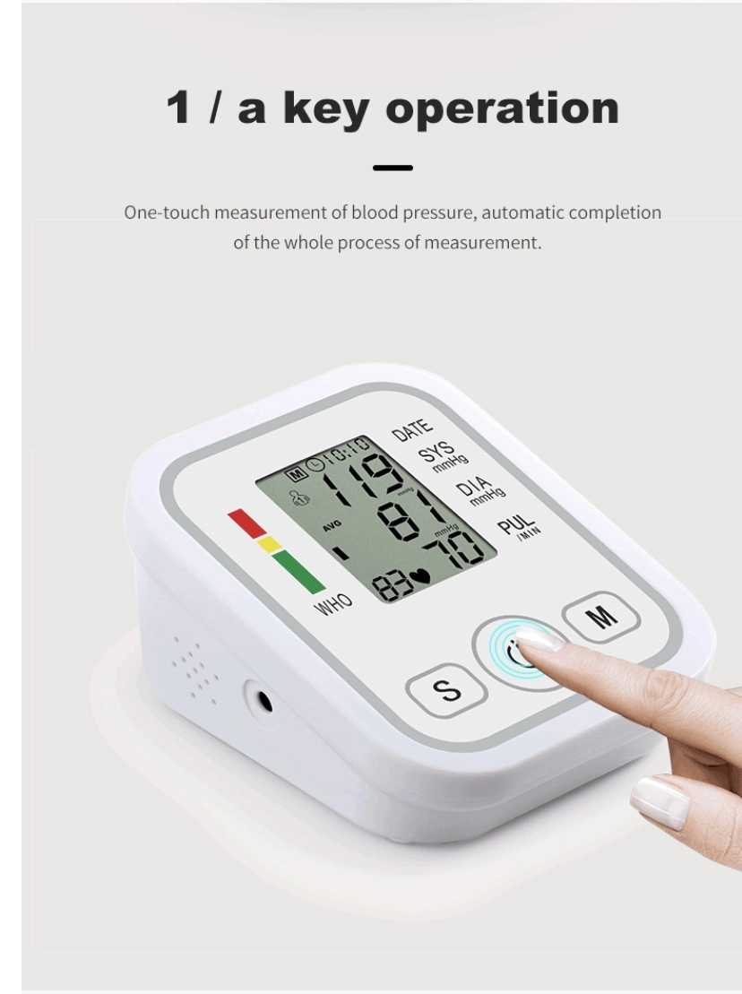 Brazo Monitor de presión arterial manguito BP presión arterial precisa automática Máquina