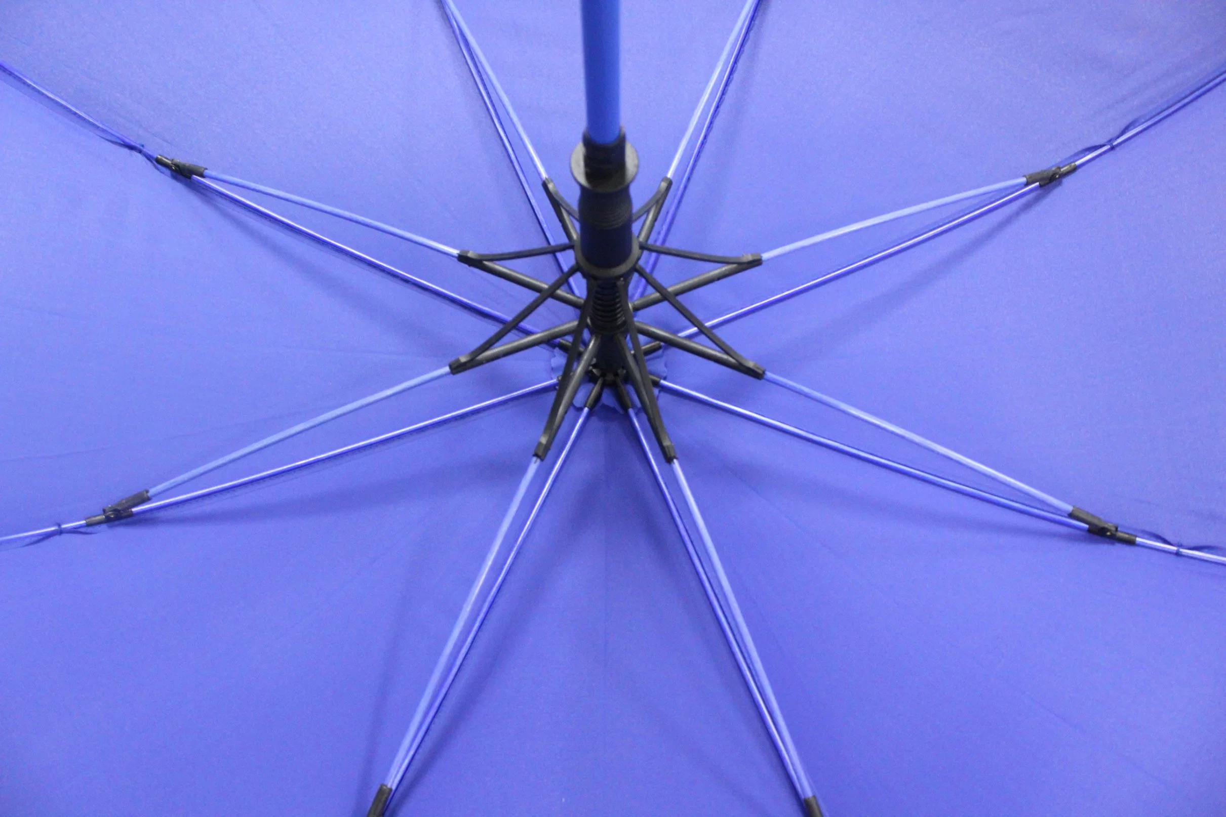 High quality/High cost performance Advertising Blue Fiberglass Frame Golf Umbrella with Custom Logo Printing