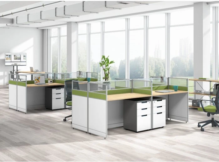 Latest Design Offcie Workstation Modern Appearance Melamine Office Partition MDF Office Computer Table Staff Desk