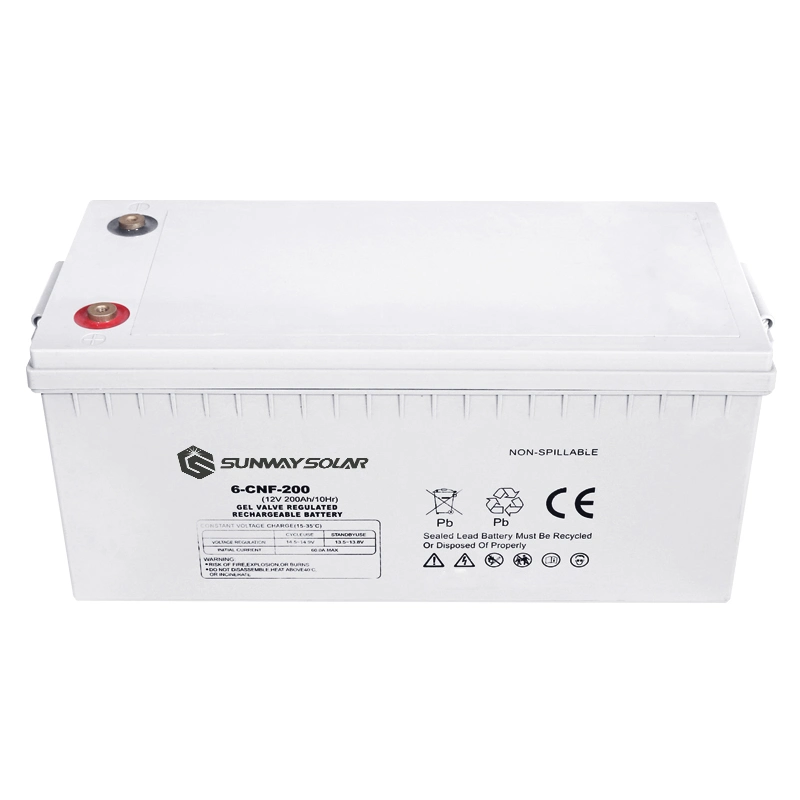 Onduleur de 12 volts Sunway plomb-acide de batterie de stockage de l'énergie solaire