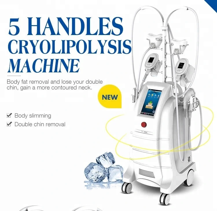 Cool Technology Fat Freezing Machine, Cryolipolysis Machine 5 Handles for Double Chin