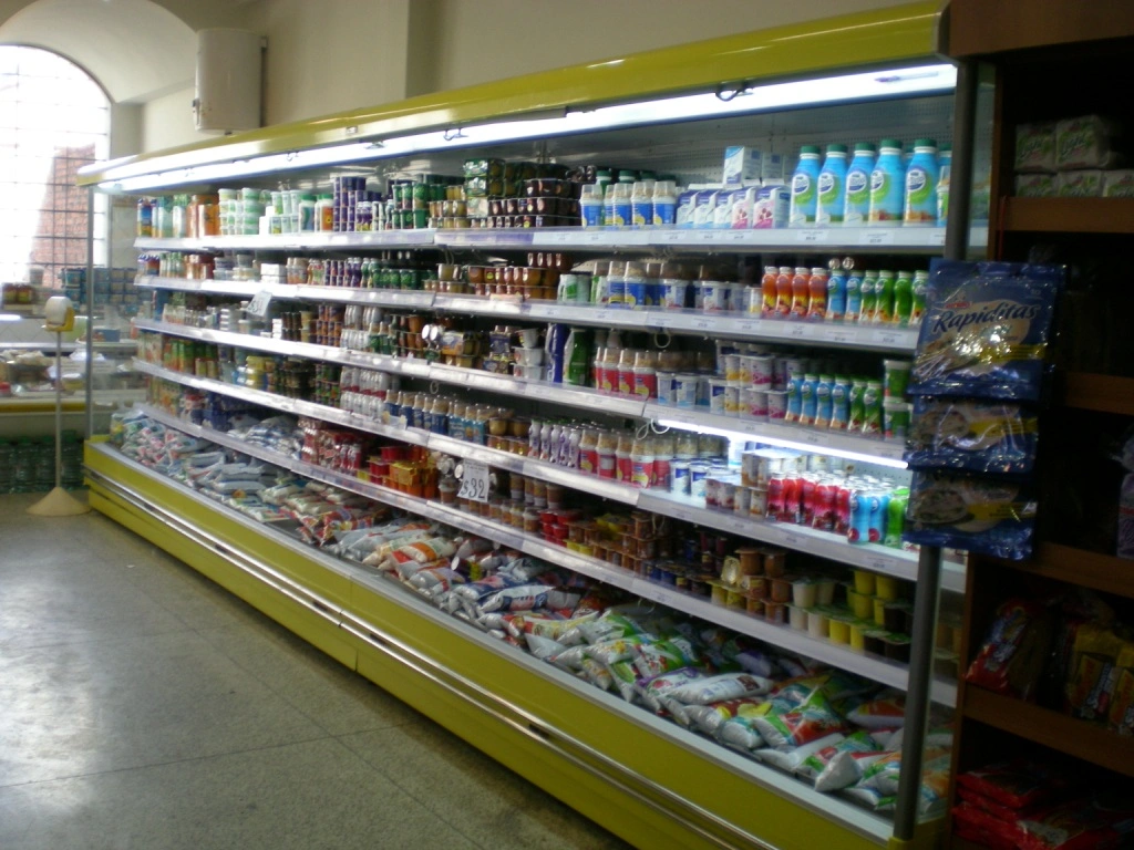 Open Chiller Obst Gemüse Kühlschrank Kühlraum Gefrierschrank für Supermarkt