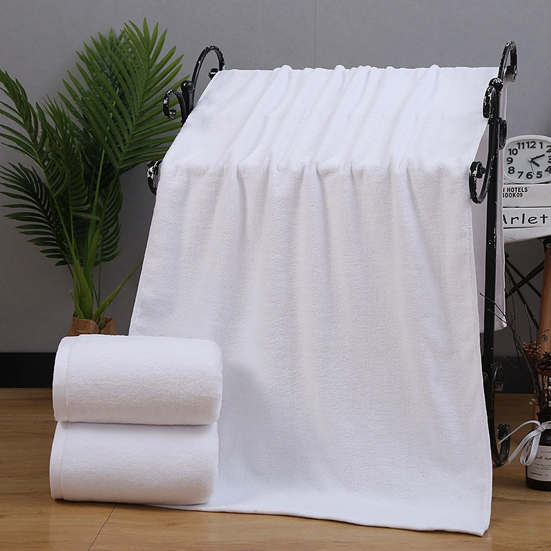 100% Cotton Hotel Bath Towel Bathroom Quality Luxury White Hand Towel 600g