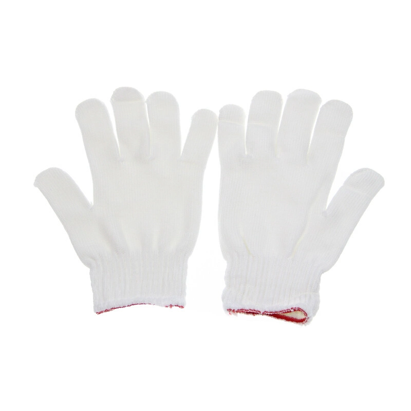 Cotton Safety Gloves Abrasion-Resistant Lampshade Cotton Exit Yarn White Cotton Safety Gloves