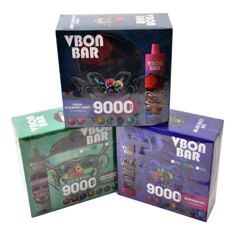 Fábrica de sabores de frutas Vbon mayorista 9000 inhalaciones Pre-Filled Vape Pod