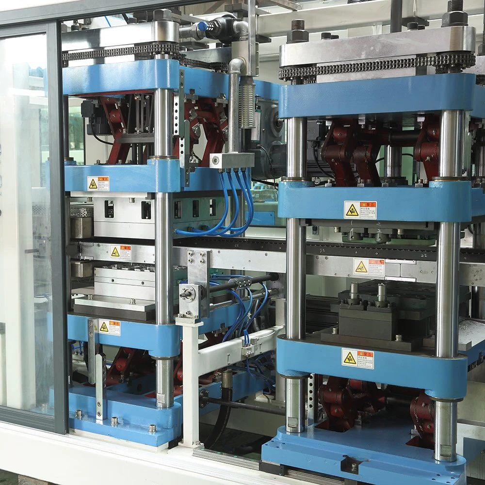 Heating, Forming, Punching, Cutting, Stacking as One Automatic Pet Plastic Roll Thermoforming Machine for Making Hardware Tray