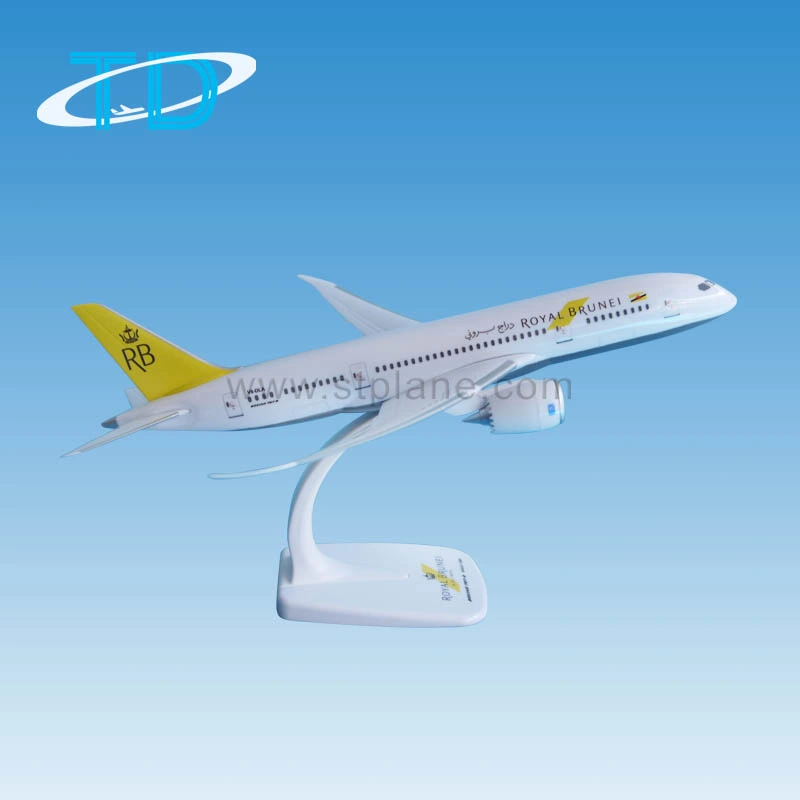 Royal Brunei b787 28cm 1/200 modelo de avião artesanais