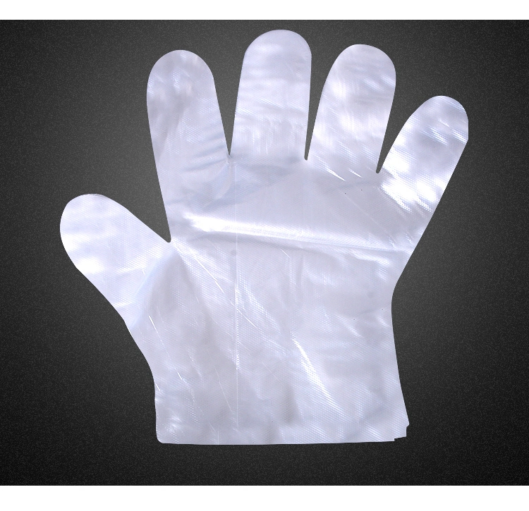 Popular Transparent PE/HDPE Gloves with FDA, CE for Cleanroom Use