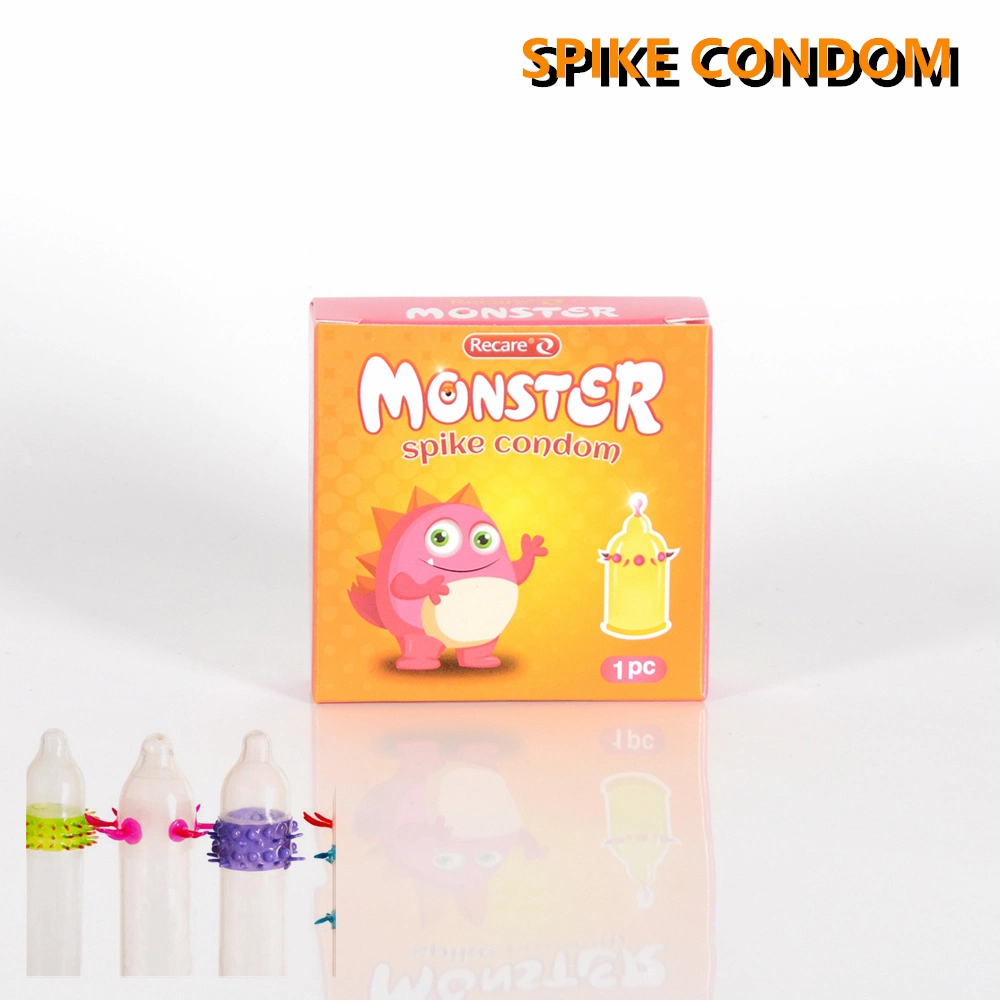 Verdadero toque el Caucho Natural funda pene juguete sexual para hombres Spike condones preservativo fino cristal