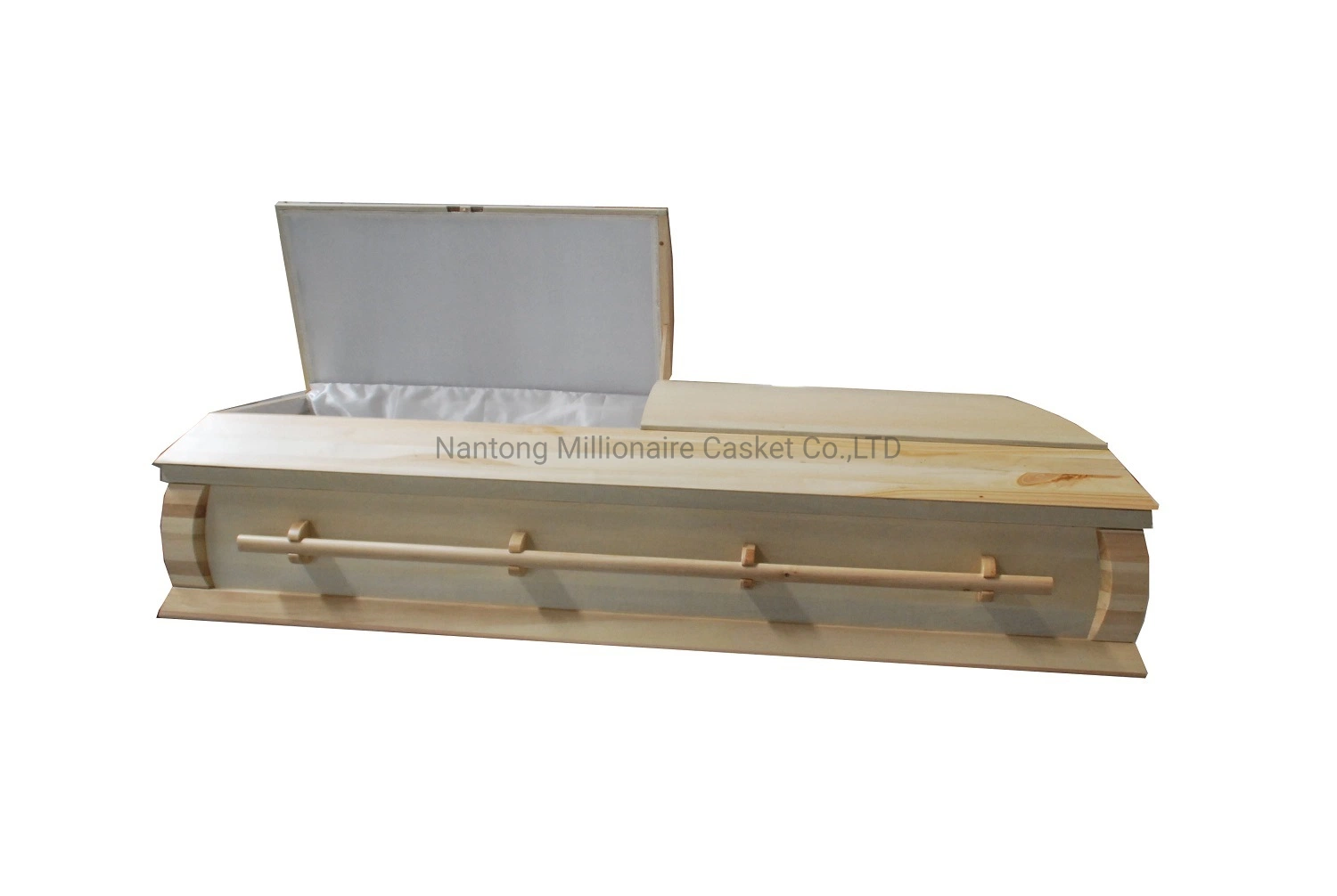 Poplar Wood Honey Color Funeral Wholesale/Supplier Casket