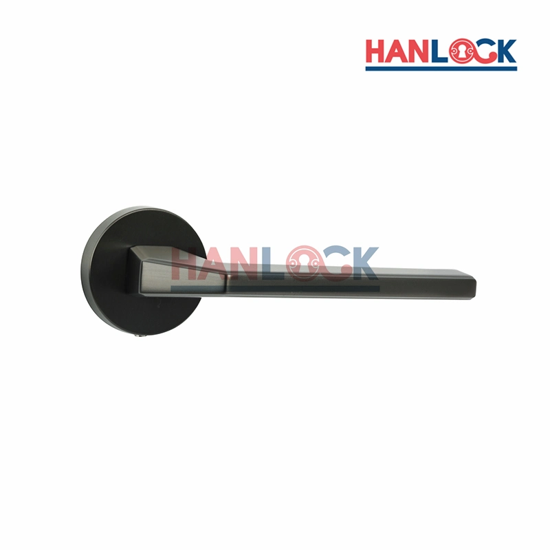 China Hardware Glass Door Handle Polished Zinc Alloy Finish House Lock Metal Door Handle