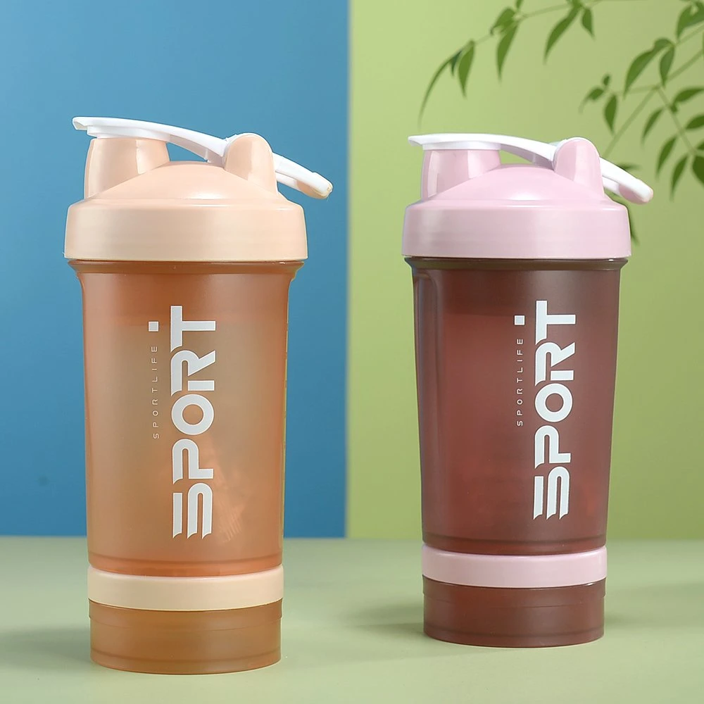 Wholesale/Supplier Tumbler Kettle Cup Protein Shaker Plastic Bottle with Powder Container Shaker Bottle Gym Protein