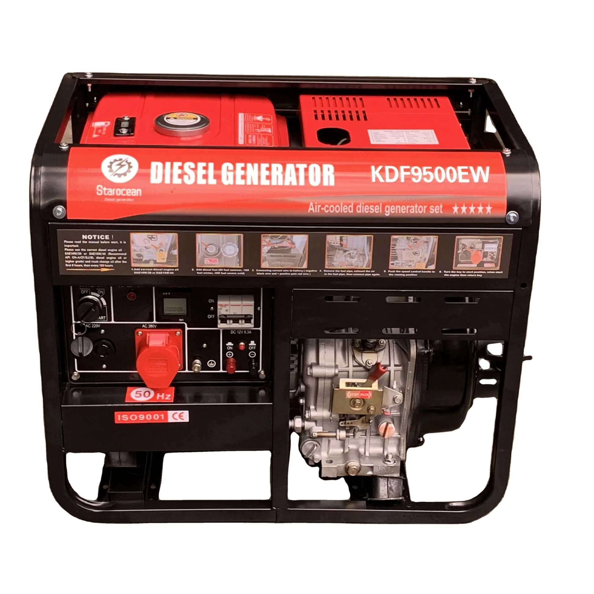 Engine 220V 2.5kw 3kw 4kw 5kw Portable LPG/Gas/Gasoline Generator with Wheels