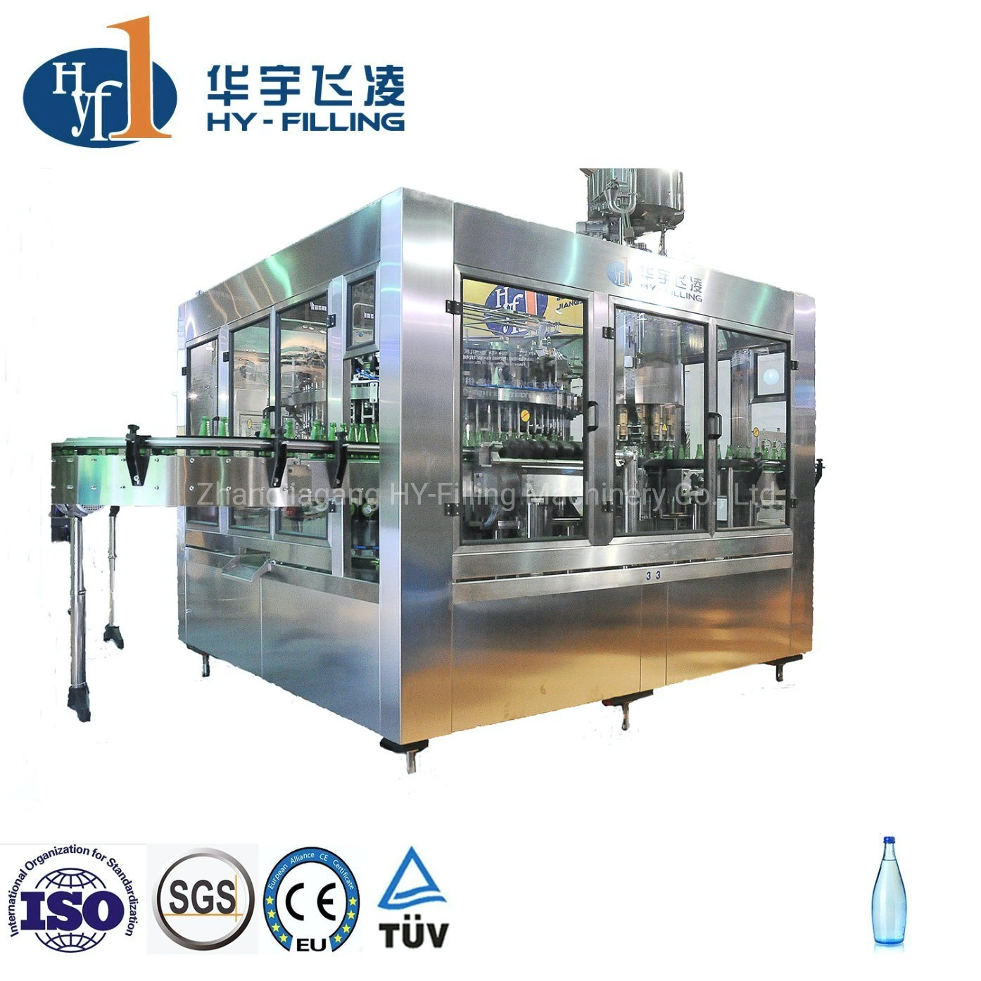 High quality/High cost performance  Customized Glass Bottle Natural Spring Water Bottling Packaging Machine