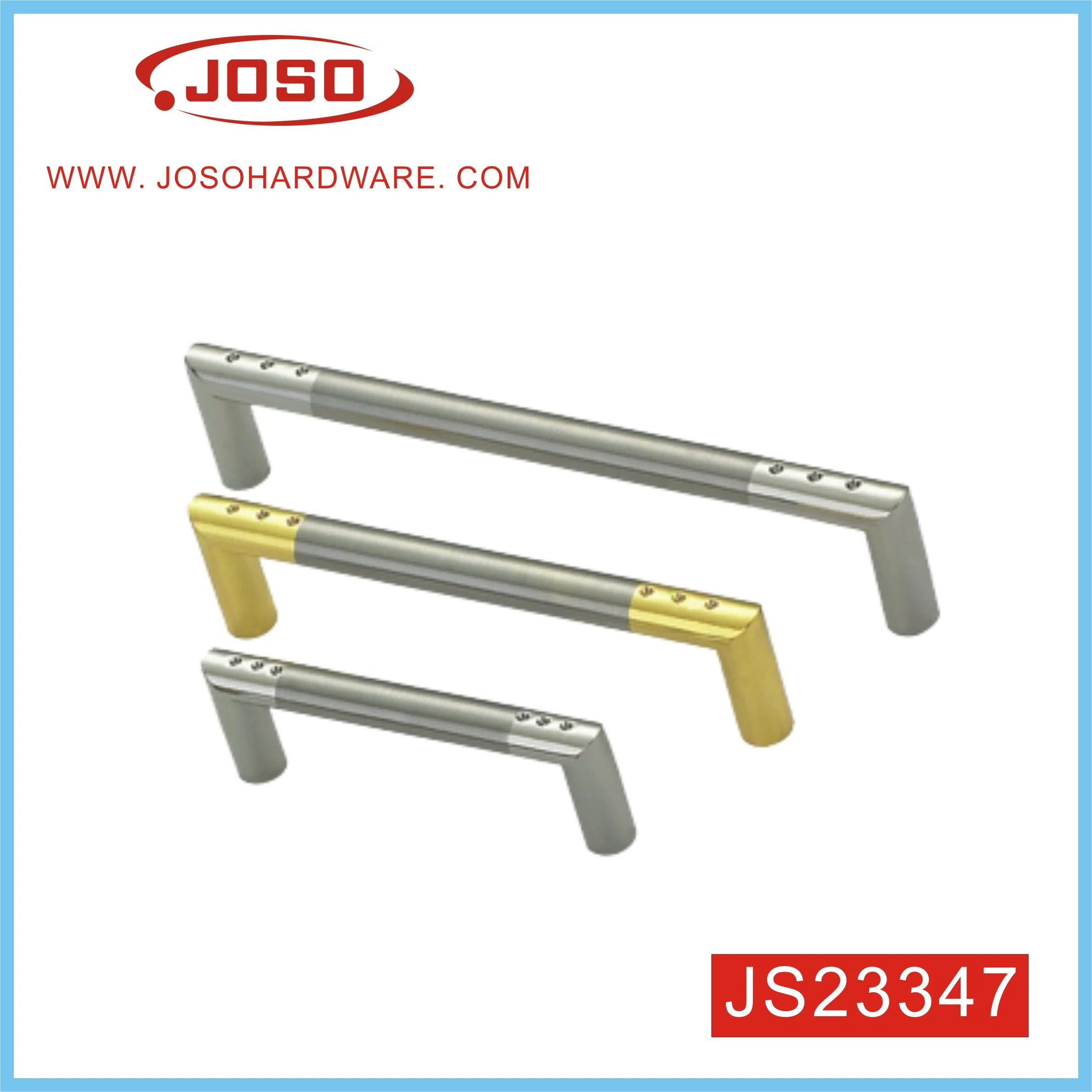 Fashion Brushed and Gold Double Colour Furniture Handle for Bathroom Drawer