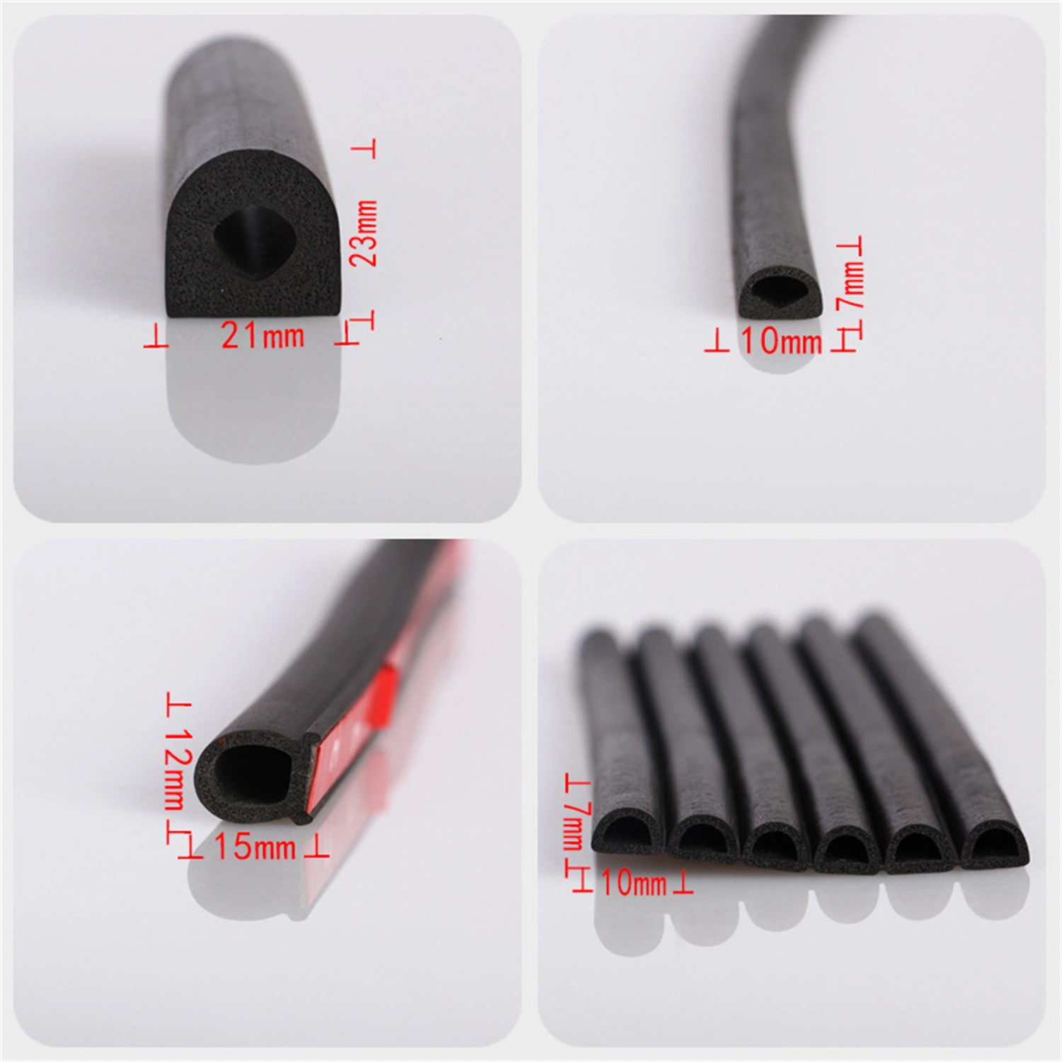 High Quanlity Self Adhesive Anti-Mosquito 3m Silicone Wooden Products Door Bottom Sealing Gaskets Weather Strip Wholesale/Supplier Customized Silicone Products Seal