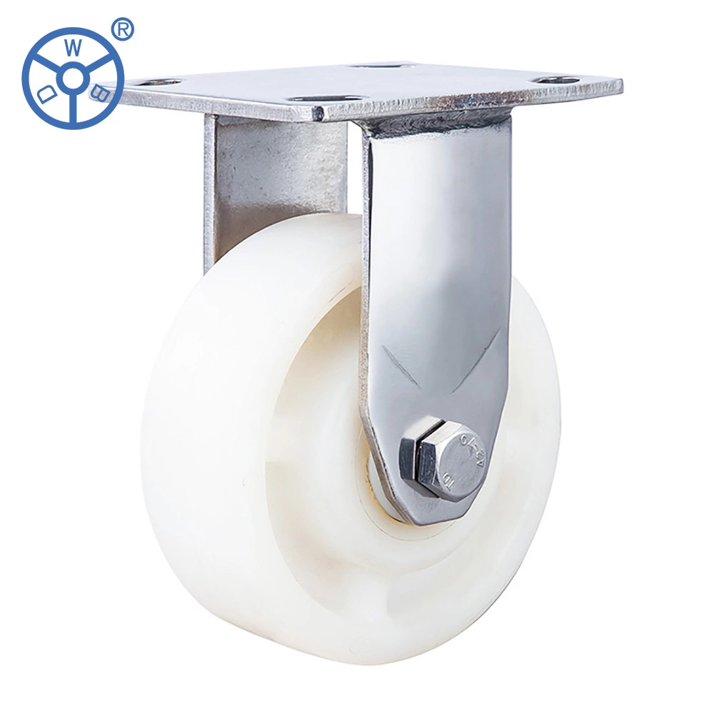 High quality/High cost performance  4 5 6 8 Inch Stainless Steel Nylon Heavy Duty Swivel with Brake Industrial Casters Wheel Ruedas