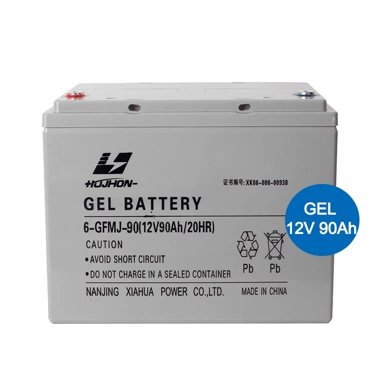 Hizn Chinese Manufacturer Solar Energy Storage Dry Battery Gel 12V 90ah Lead Acid Gel Battery