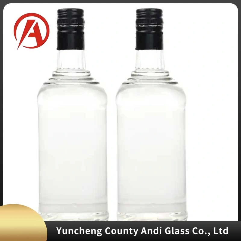 Unique Design Gold Plating High quality/High cost performance  Glass Bottle 200ml Gun Shaped Empty Vodka Whiskey Brandy Alcohol Tequila Glass Bottle