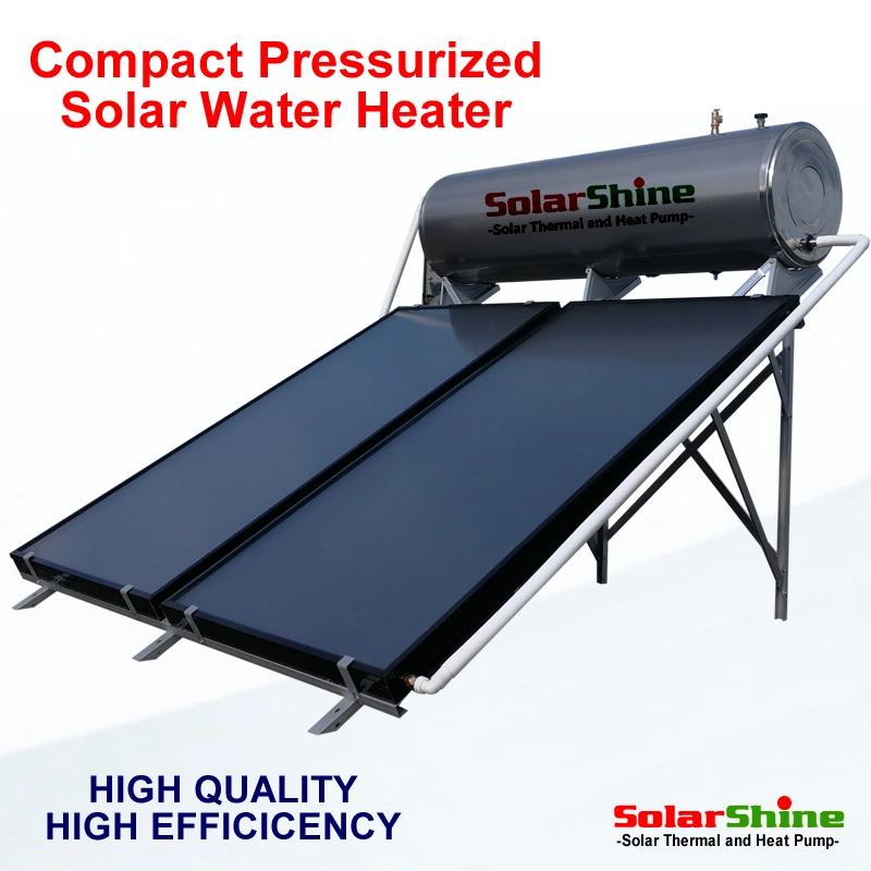 Stable Flat Plate Solar Water Heater, 0.6MPa Compact Solar Water Heater