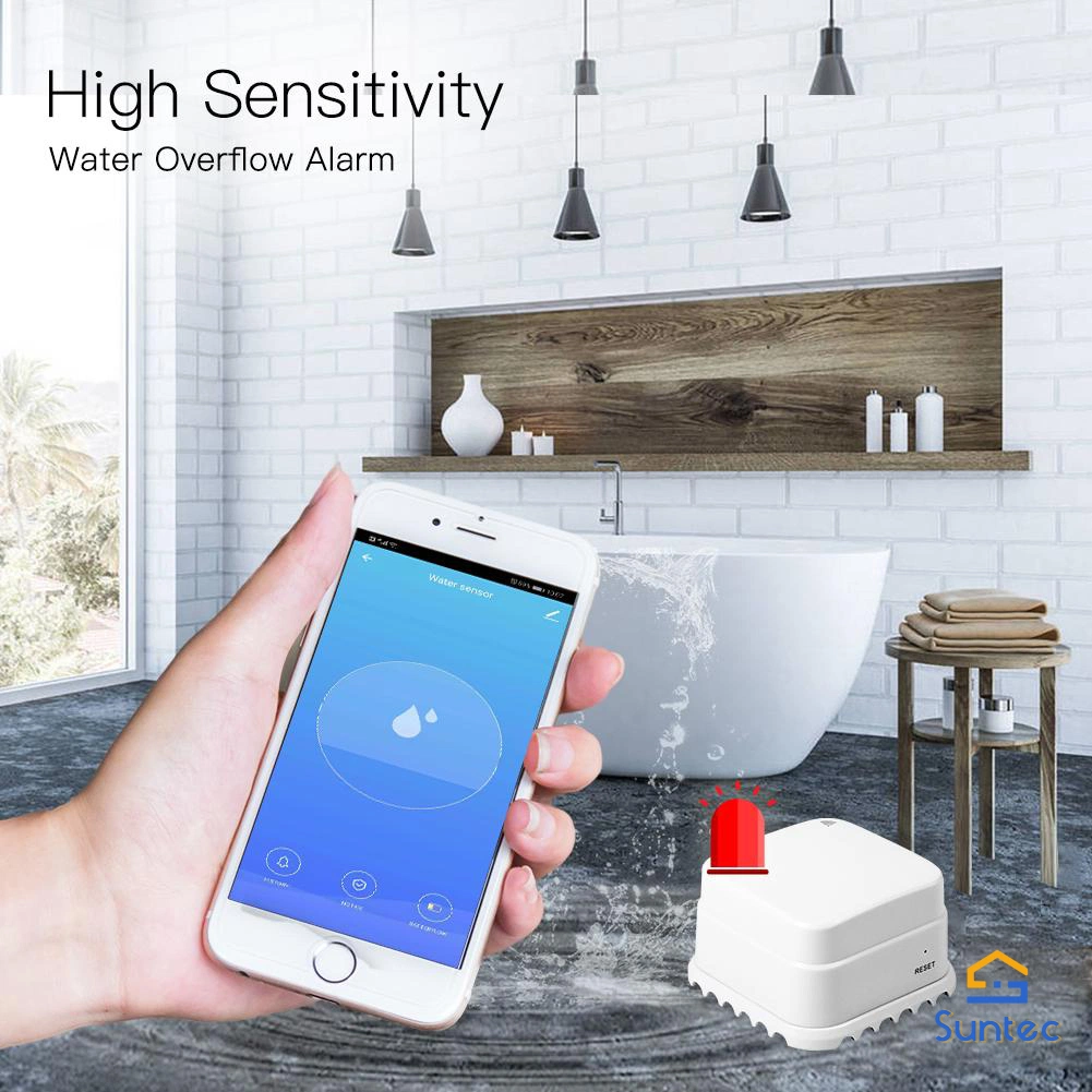 WiFi Smart Water Leakage Alarm for Home Security Water Leak Alarm