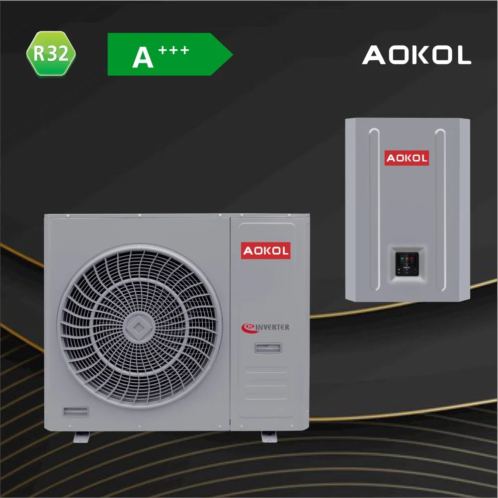 8kw -35c Low Temp. Air to Water Heat Pump, Air Source Split DC Inverter WiFi Controll Heat Pump, Floor Heating Central Air Conditioning