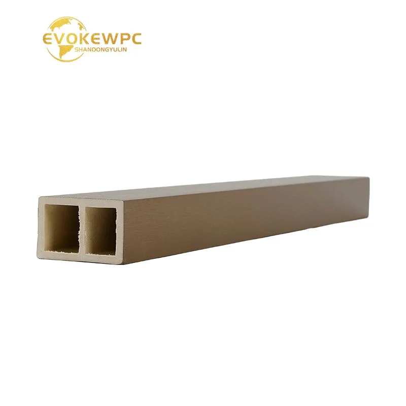WPC Hollow Square Tube Column Wooden Partition Wall Wood Grain Ceiling Timber Tube Indoor