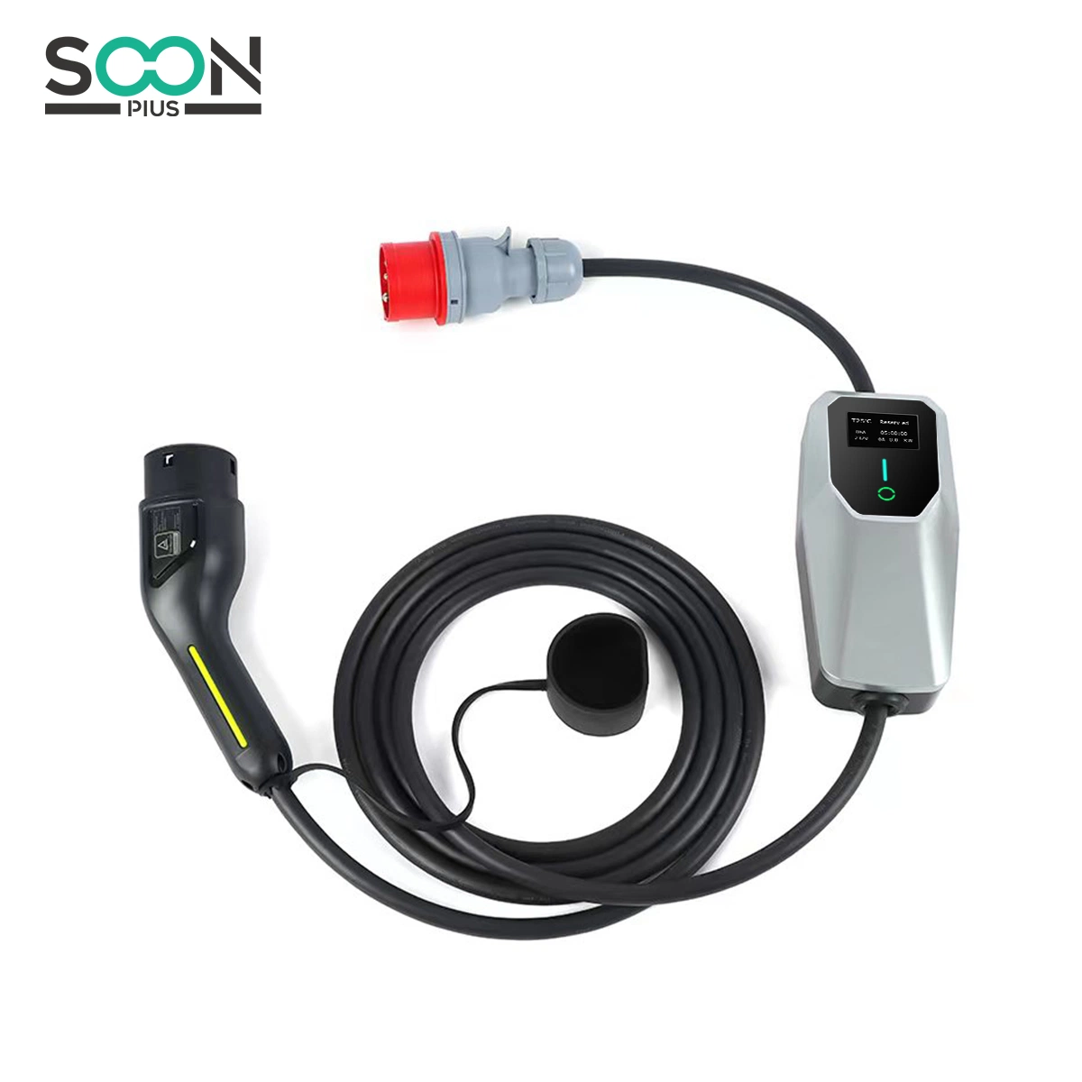 Road Rescue Portable EV Charger Intelligent Chips Can Automatically Repair Portable EV Charger 32A Large LCD Display Portable DC EV Charger