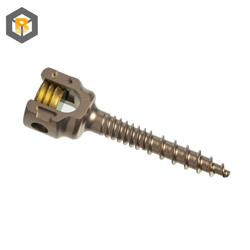 High quality/High cost performance Spinal Pedicle Screw Fixation System 5.5mm Double Threaded Screws Orthopedic Surgical Spine Implants Machine Part