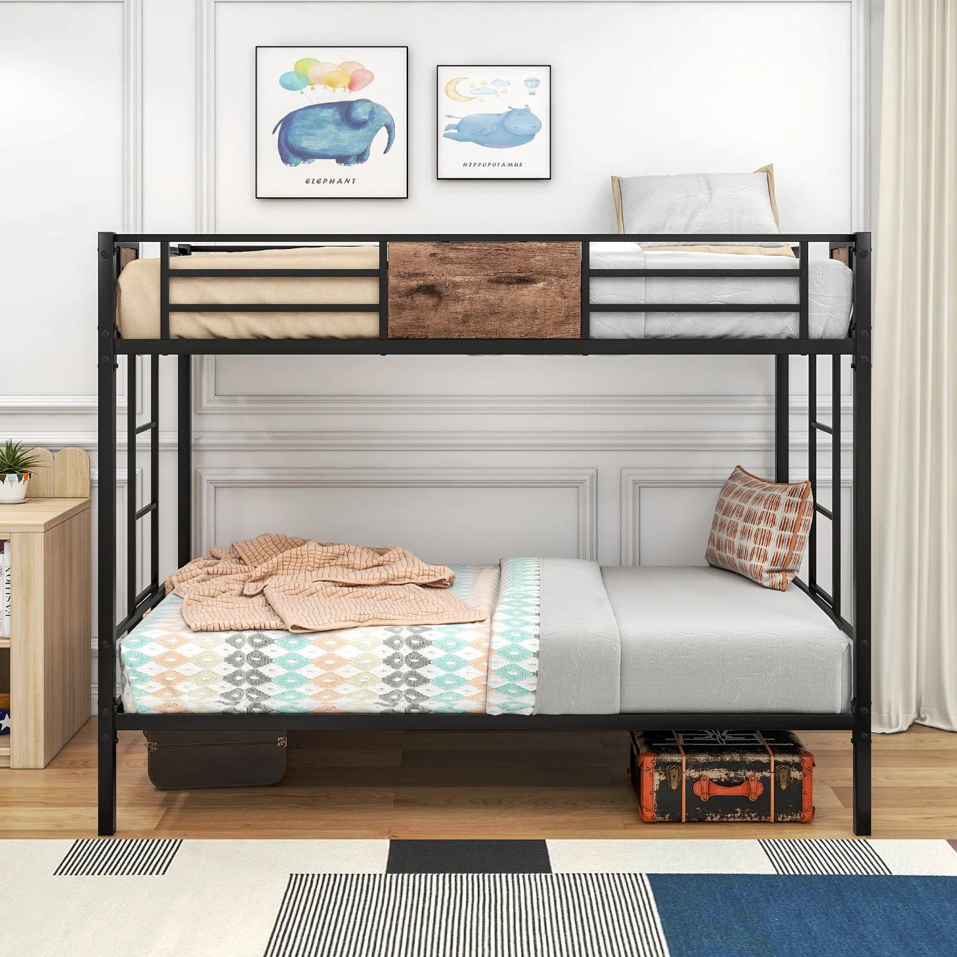 Schwere Tragfähigkeit Schule Schlafsaal Doppelschicht Bett Metall Stahl Etagenbett Aus Holz