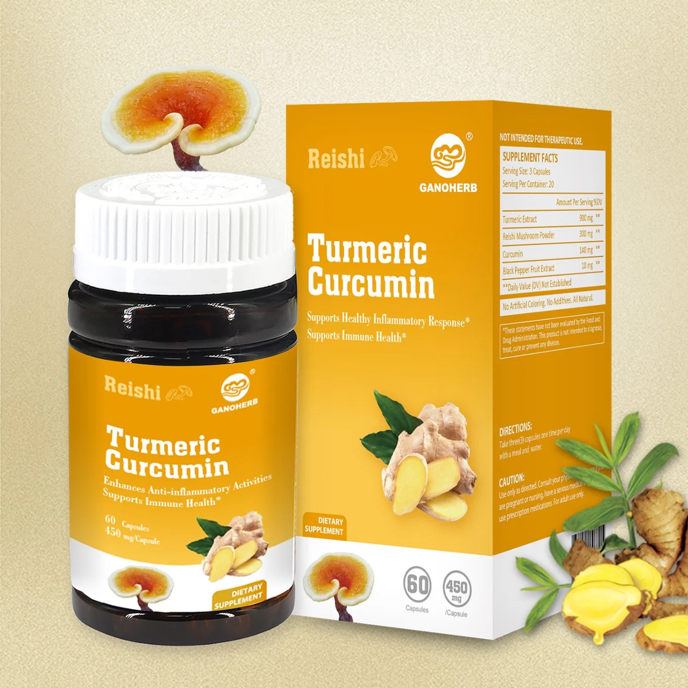 OEM Back Joint Knee Pain Relief Herbal Turmeric Curcumin Capsules Supplement Extract for Distribution Manufacturer Factory