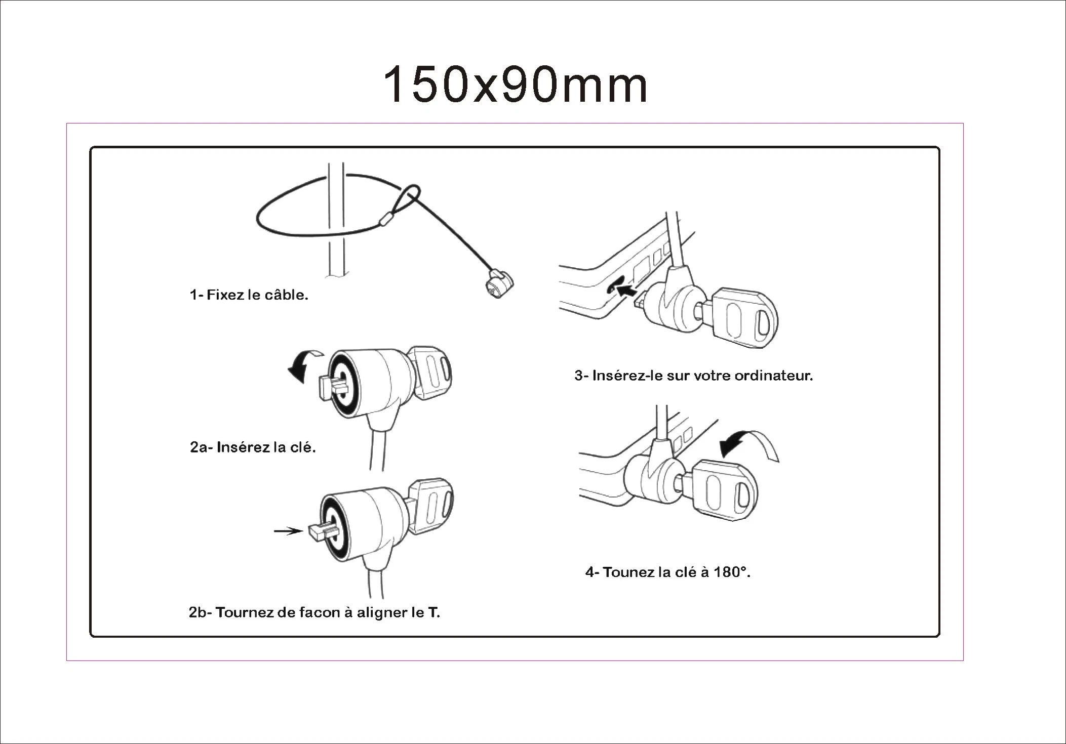 Computer Security Lock, Laptop Lock, Computer Lock, Notebook Lock, PC Lock