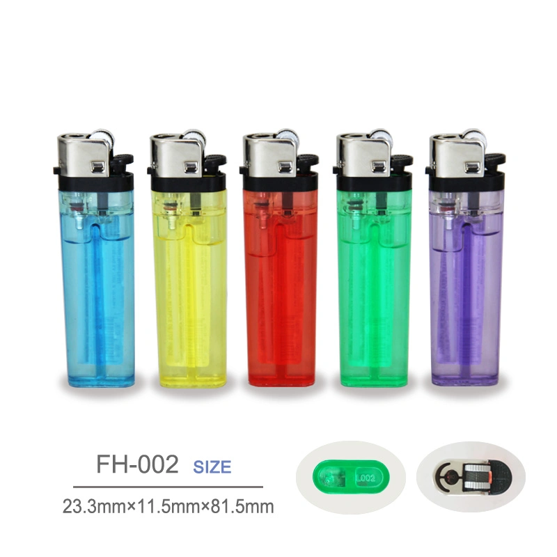 82mm Disposable Plastic Flint Gas Cigarette Lighter Fh-002