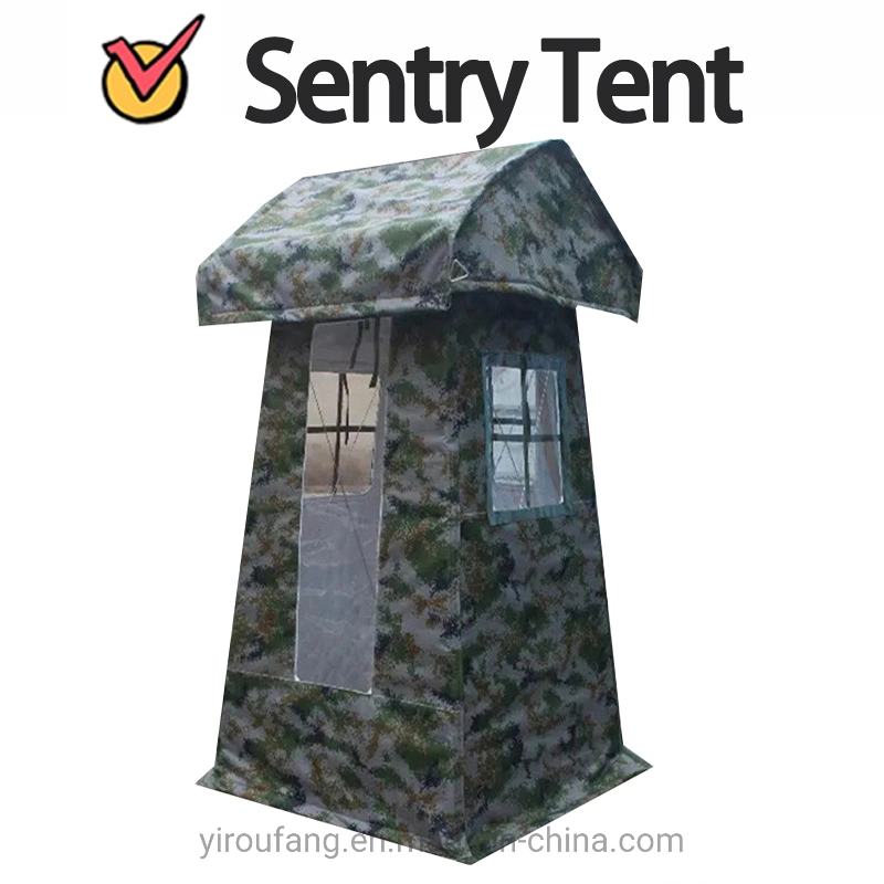 Tienda de centinela de camping al aire libre una sola persona Four Seasons impermeable ligero fácil de armar la carpa de Oxford tiendas de campaña de camuflaje