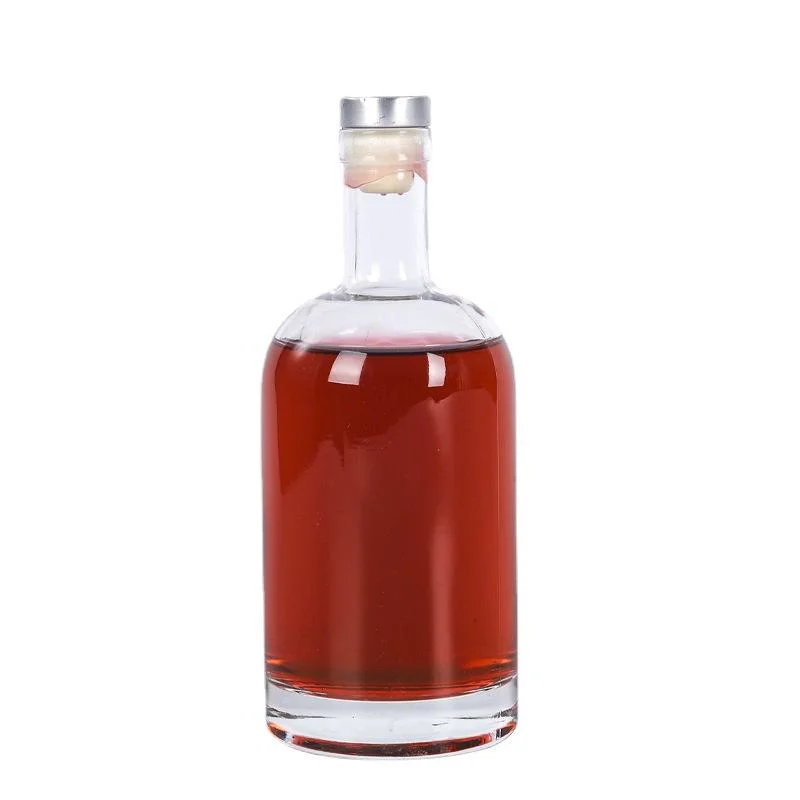 Wholesale High Flint 375ml 500ml 750ml Glass Vodka Gin Rum Tequila Whiskey Bottle Glass Bottle Supplier Alcohol Glass Bottle