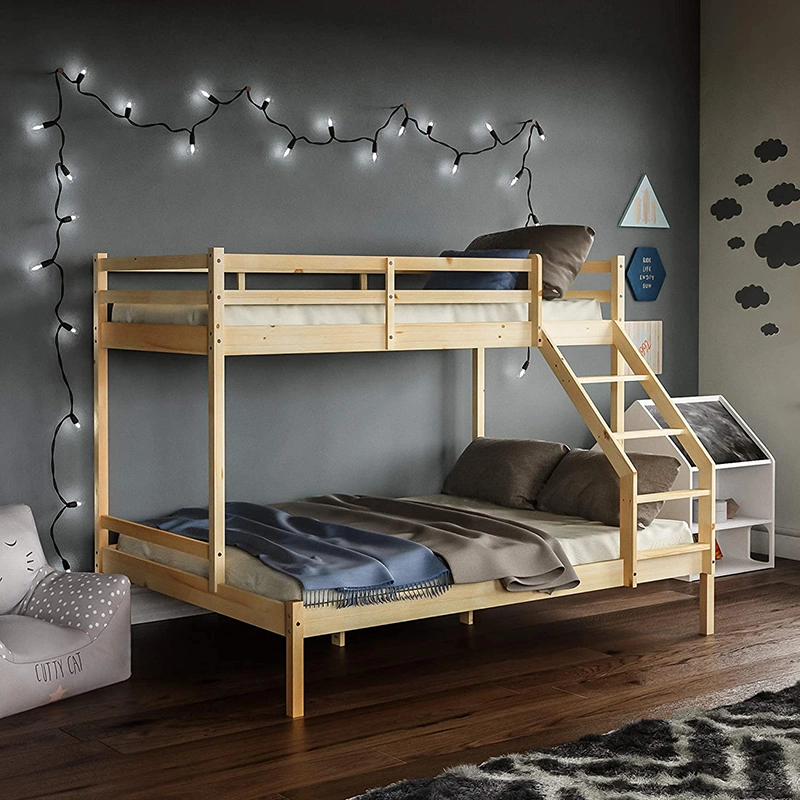 Los niños cama dormitorio Muebles de dormitorio moderno de madera maciza literas para niños