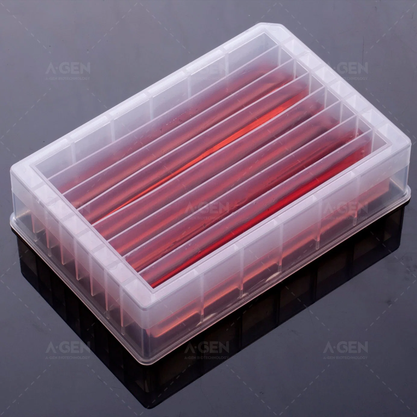 180ml 8 Channel Troughs Reagent Reservoir - Sbs Standard PP Material