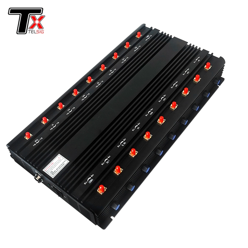 18 Channel Mobile Cell Phone WiFi VHF UHF Lojack Signal Jammer